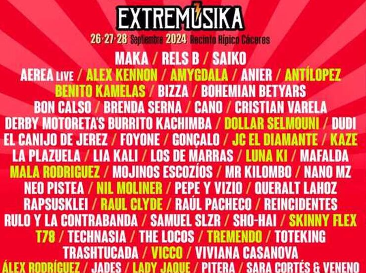 Extremsika Cceres cierra cartel con Mala Rodrguez y Antlopez nuevas incorporaciones