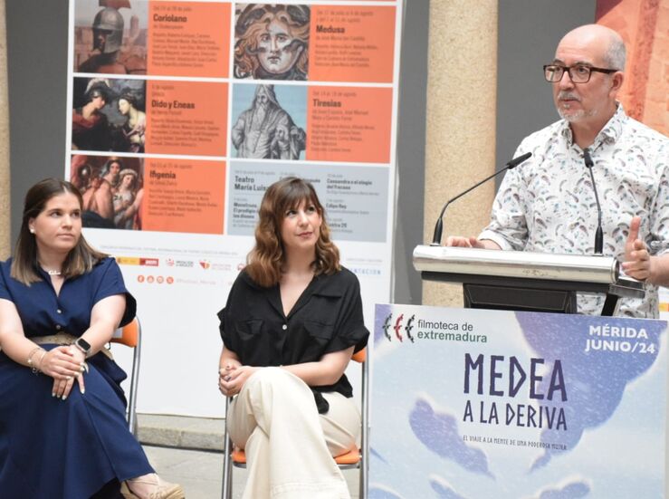 El Prtico del Foro Romano de Mrida acoge el preestreno del corto Medea a la Deriva 