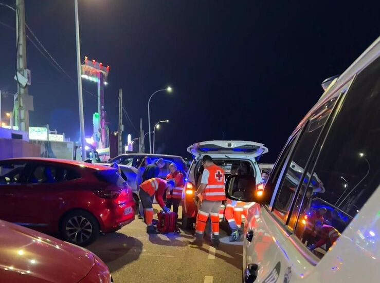 Dispositivo de Cruz Roja en la noche del jueves en la Feria de Badajoz deja 57 asistencias