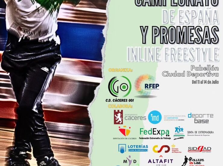 Unos 300 patinadores compiten en Cceres en Campeonato Espaa y Promesas Inline Freestyle