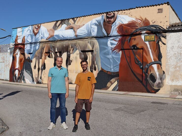 La localidad cacerea de Arroyo de la Luz estrena nuevo mural urbano