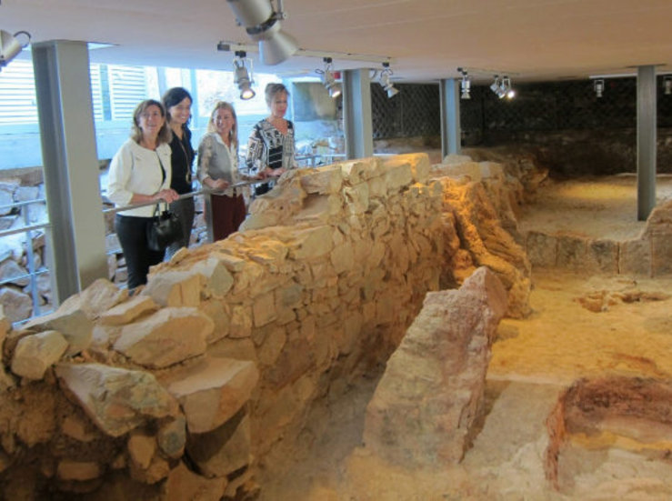 Los restos romanos del palacio de Mayoralgo en Cceres se podrn visitar desde la muralla 