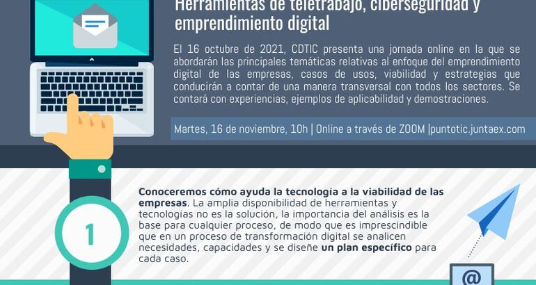 Una jornada virtual del CDTIC analizará el modo de emprender en economía digital