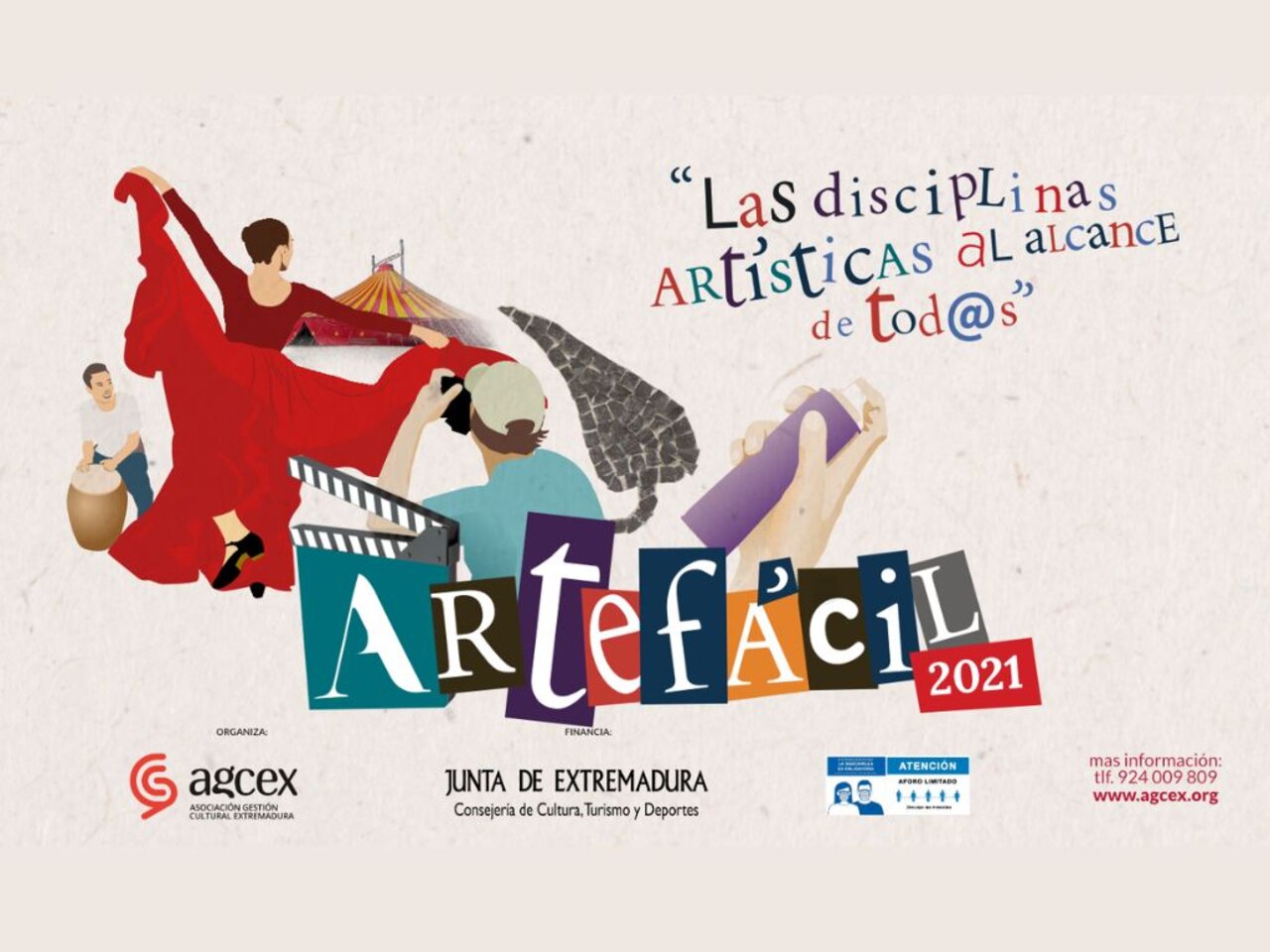 Teatro circo literatura artes plásticas magia música y danza en V edición Artefácil