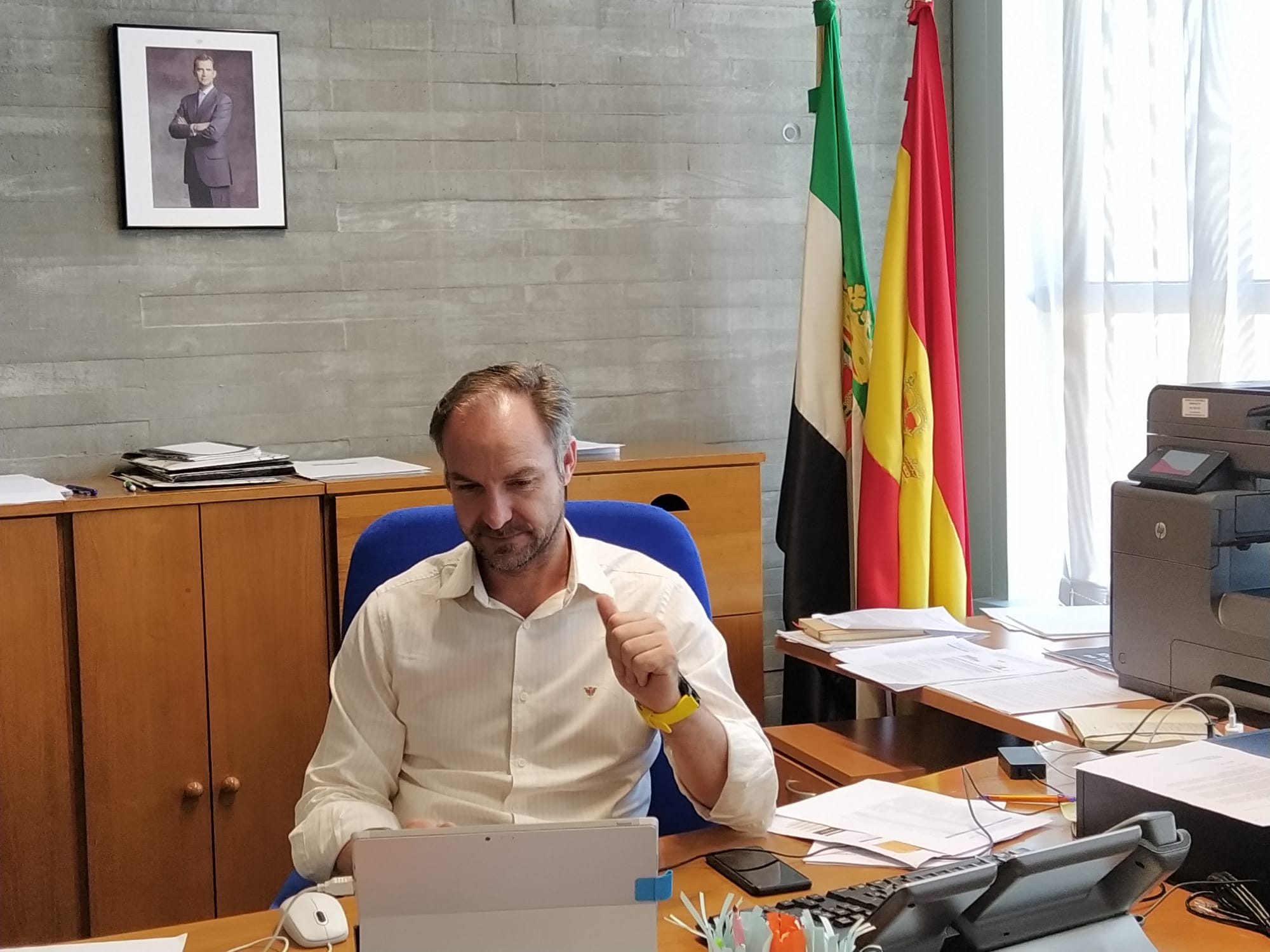 Juan Pablo Venero en su despacho, en imagen de archivo.